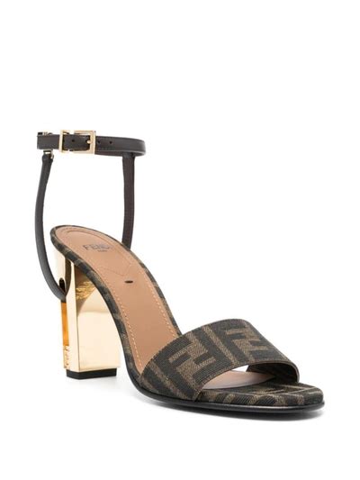 dad sandals fendi|fendi heeled sandals.